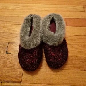 Cozy fluffy slippers
