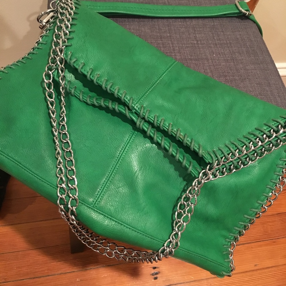 Italian Leather Foldover Purse