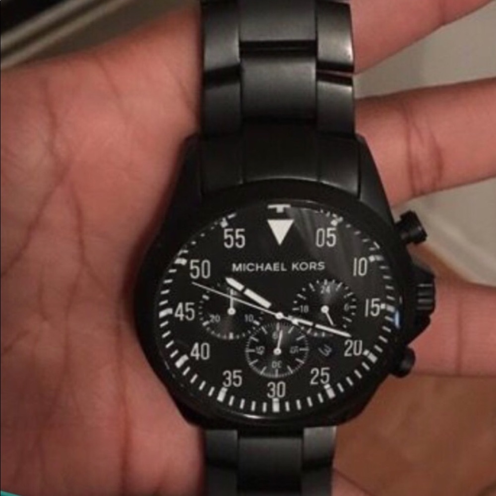 michael kors watch - black matte