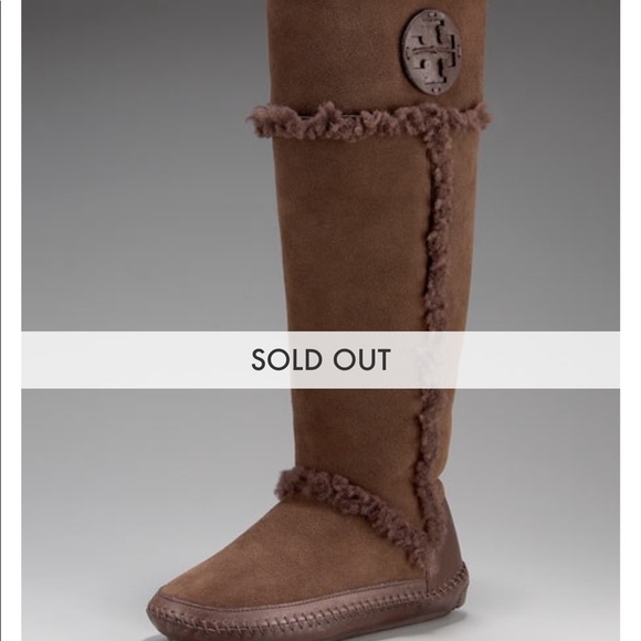 tory burch moccasin boots