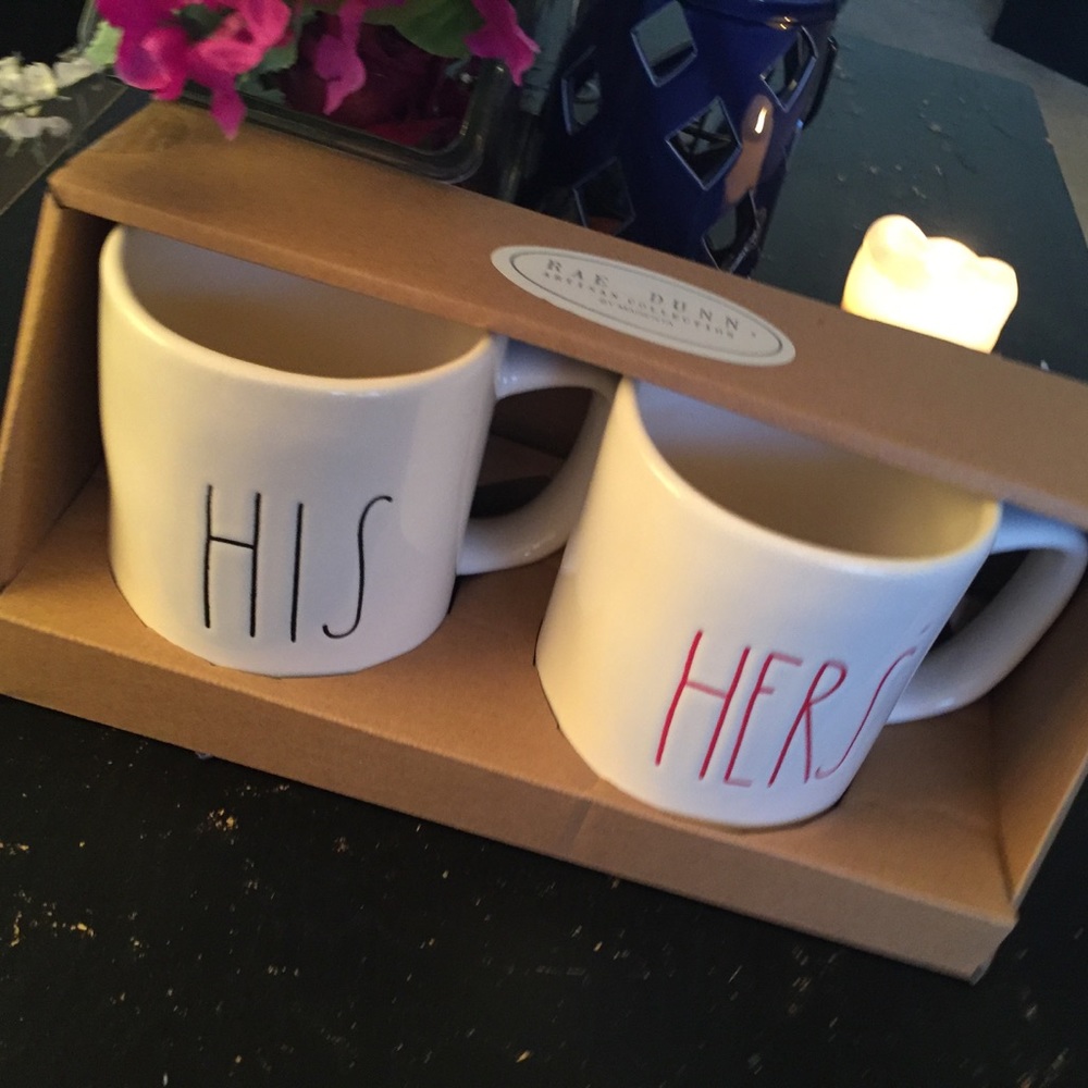 Rae Dunn His & Hers Coffee/ Tea Mug