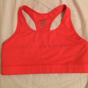 Nike livestrong sports bra