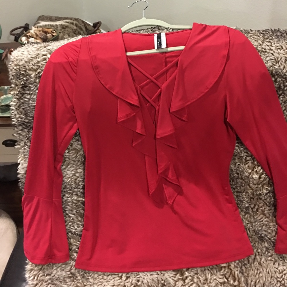 Red blouse