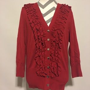 Alfani Ruffle Cardigan