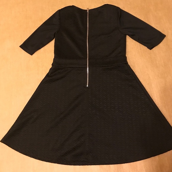 D-Signed by Disney Black Dress with Sheer Yoke - Picture 2 of 7