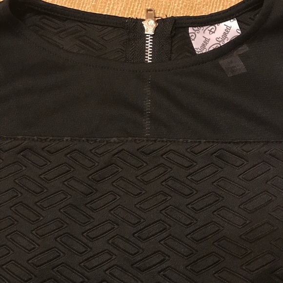 D-Signed by Disney Black Dress with Sheer Yoke - Picture 5 of 7