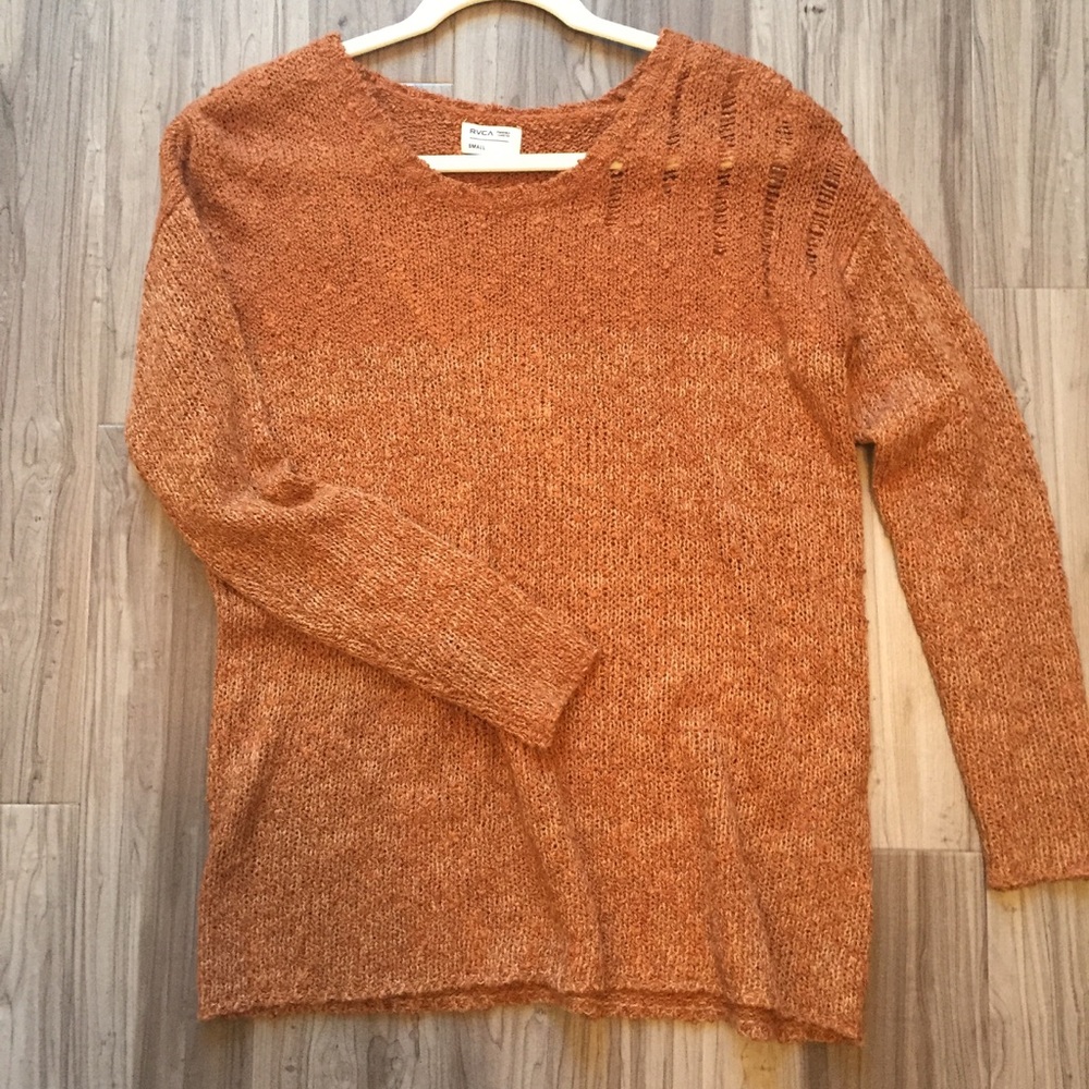 Orange and rust RVCA sweater