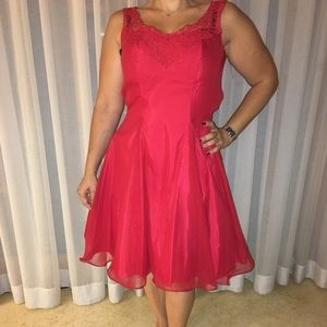 Tadashi Red fit & Flare cocktail dress brand new