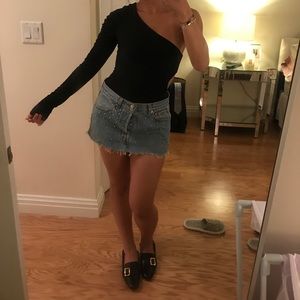 One shoulder bodysuit