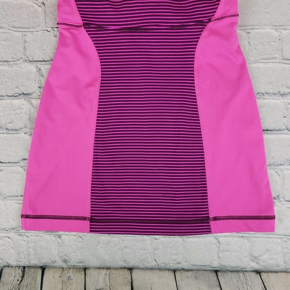 Lululemon Tank Top Size 4 Pink Purple Cross Straps - Picture 3 of 5