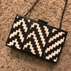 Mod Pony-hair clutch