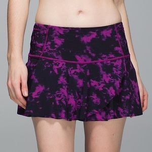 Lululemon Hit Your Stride Skirt Purple Pockets