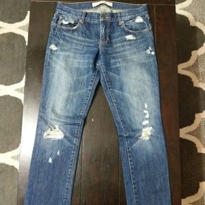 Distressed Abercrombie & Fitch Boot cut Jeans