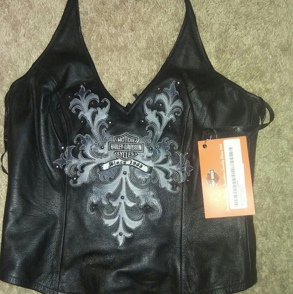 Harley-Davidson Other - Harley Davidson Leather Halter top