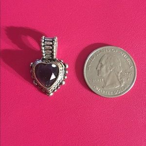 💜Lovely Silver Tone & Amethyst Pendent💜