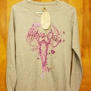 Gray Women's small mossy oak long sleeve
