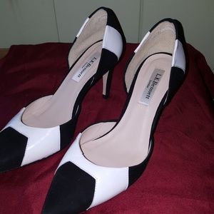 L.K. Bennett Black and white heels