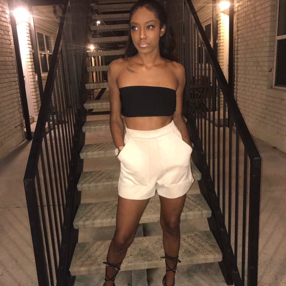 Cream Zara Shorts