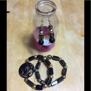 Earring and bracelet Set