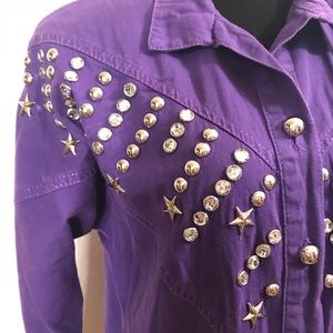 Vintage Tops - Incredible studded vintage top blouse Vintage Tops - Incredible studded vintage top blouse
