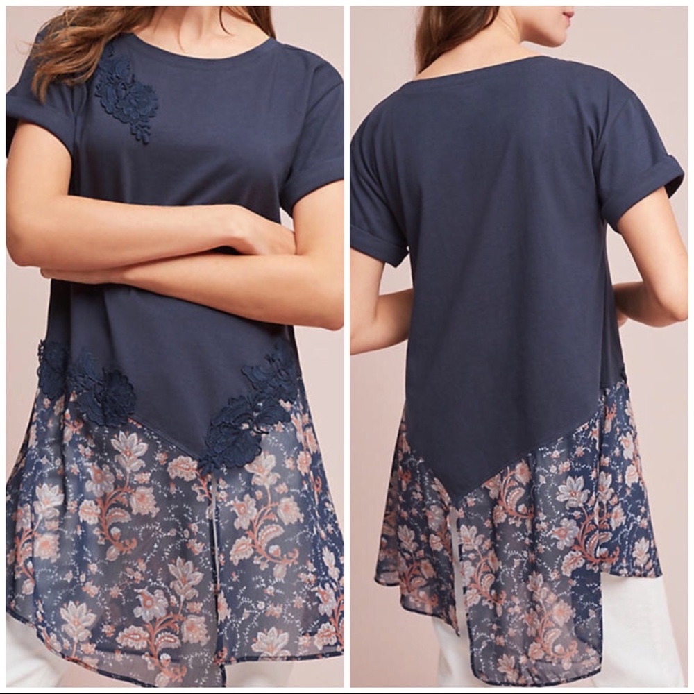 Anthropologie Kris Lace Tunic XXS