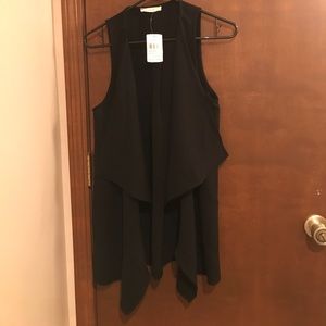 Lush Drapey Black Vest