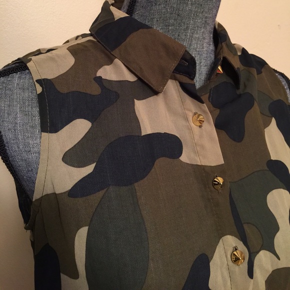 Camouflage blouse tank - Picture 6 of 7