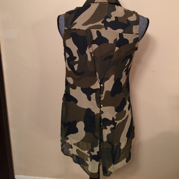 Camouflage blouse tank - Picture 2 of 7
