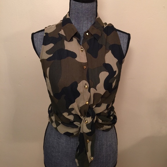 Camouflage blouse tank - Picture 3 of 7