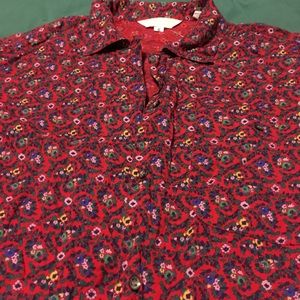 Brooks brothers vintage retro floral button up