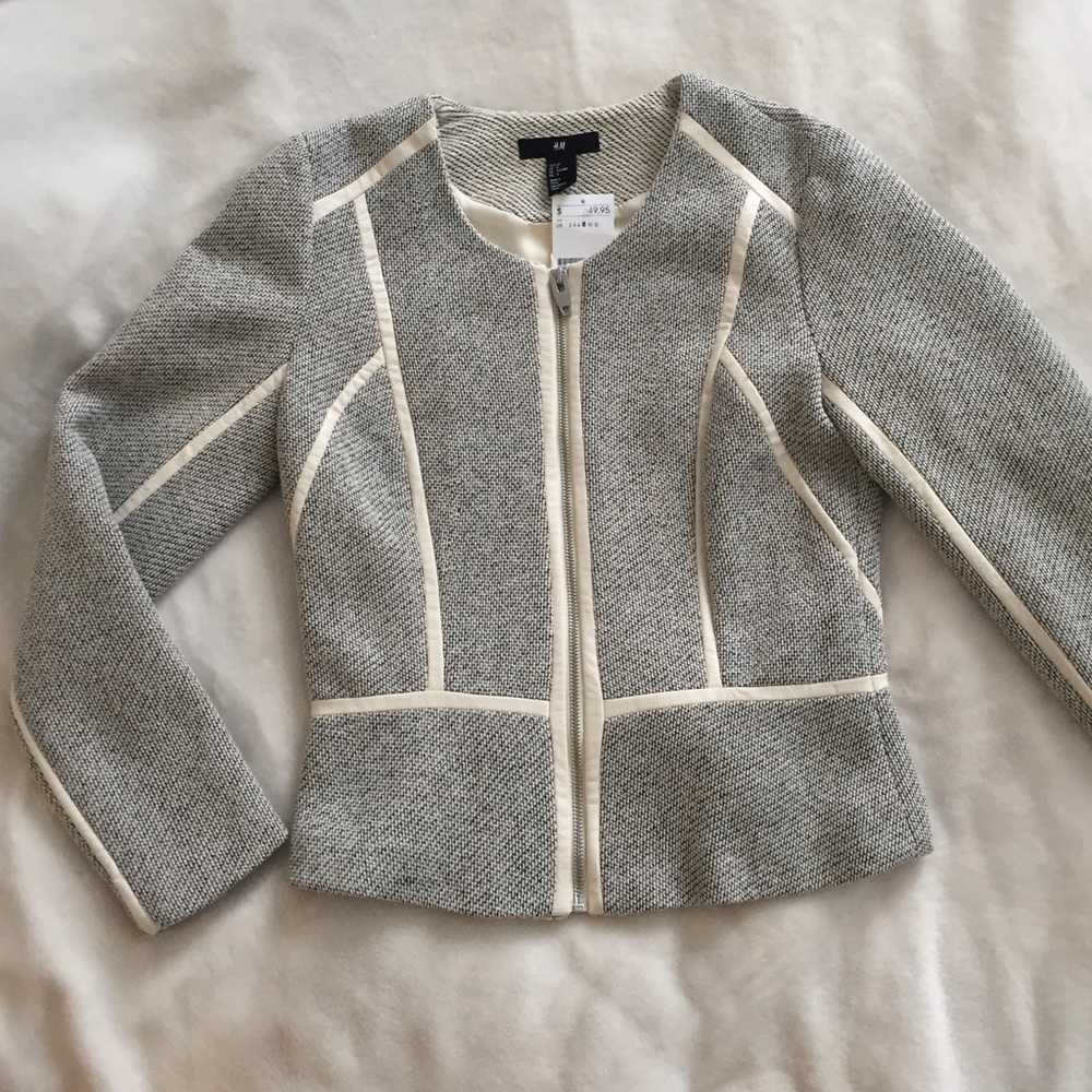 H&M woven texture Jacket