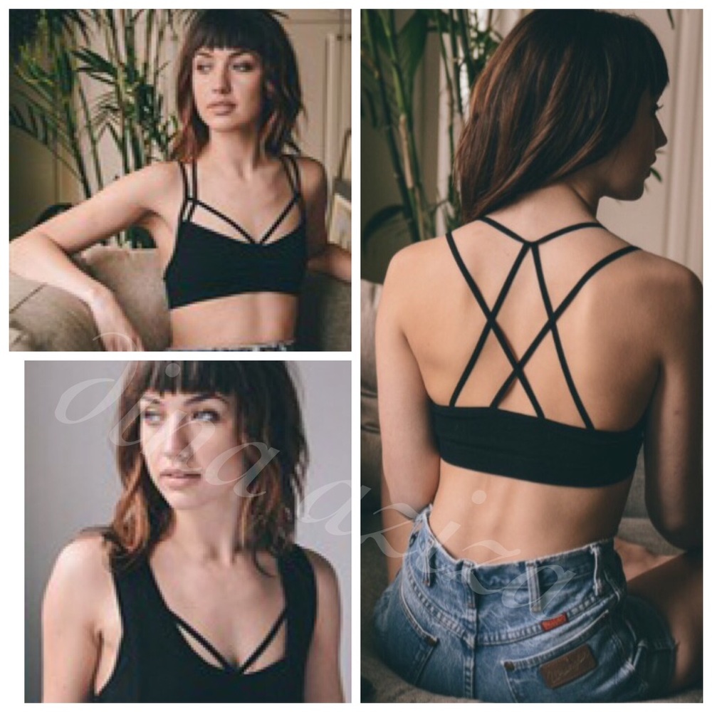 1 hr sale LAST M/L New  Double Strap Bralette - Picture 2 of 5
