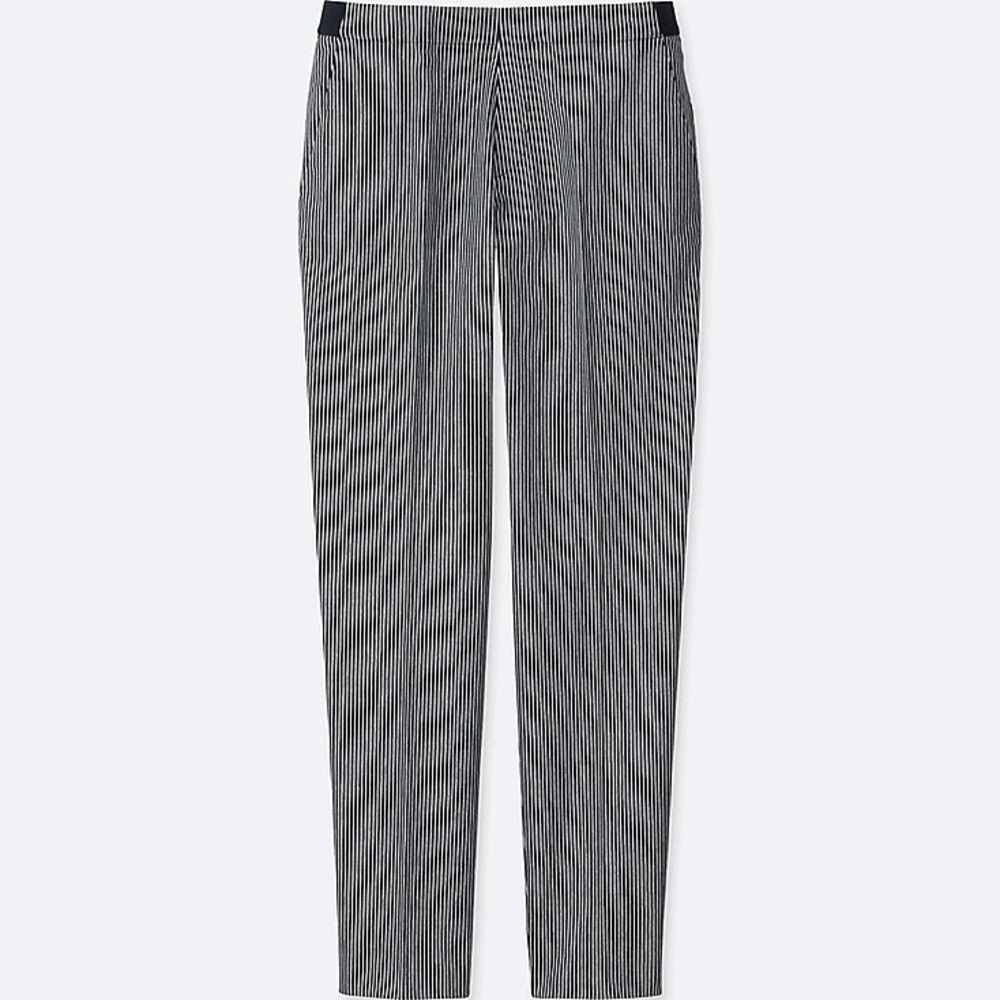 Striped uniqlo smart style ankle pants!