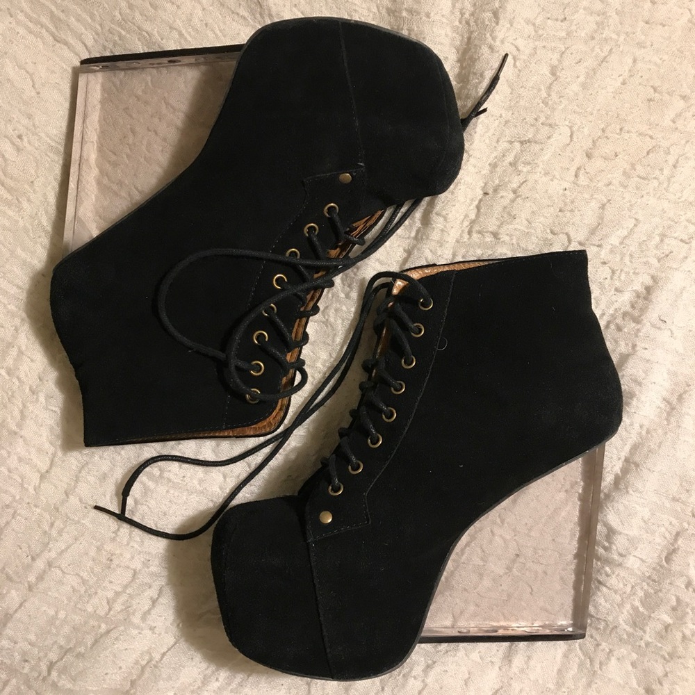 Jeffrey Campbell Lita Clear Block Heels