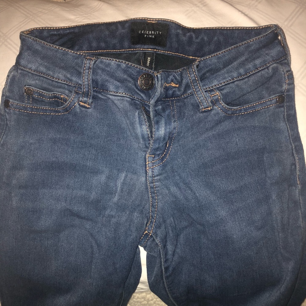 Macy’s stretch jeans, like new.