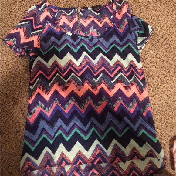 Colorful Rue 21 striped blouse - Picture 1 of 1