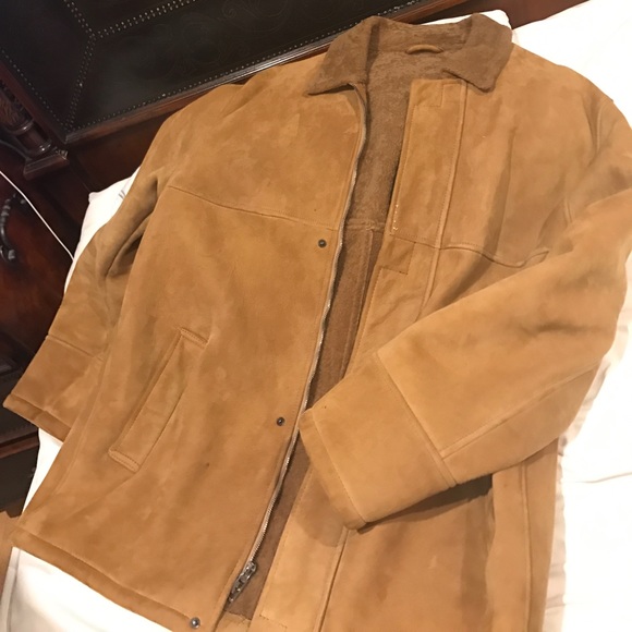 Leather/suede brown jacket - Picture 4 of 5