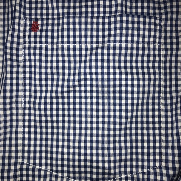 NWT IZOD Blue and White Button Down Dress Shirt ! - Picture 4 of 6