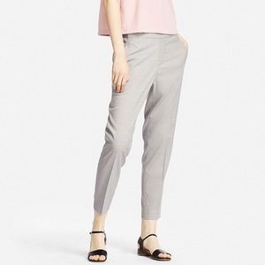 Gray patterned uniqlo smart style ankle pants!