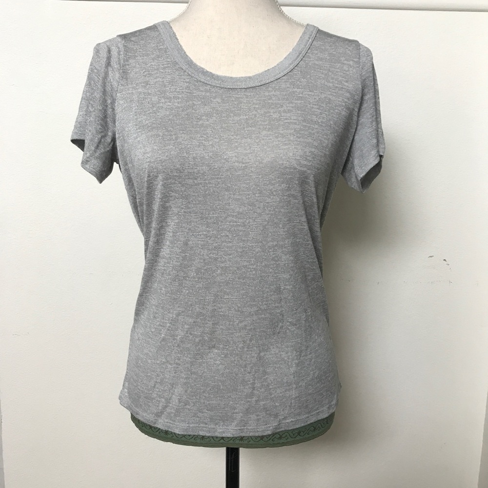 [Vince] Heather Grey Rayon T-Shirt