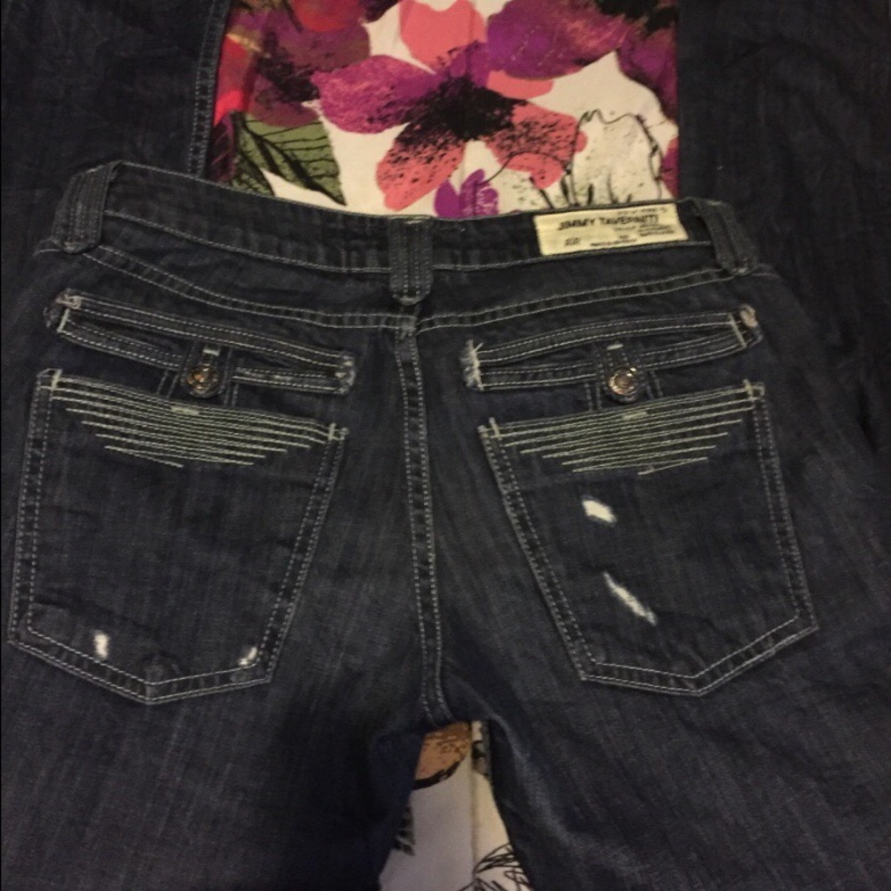 Dark blue jeans