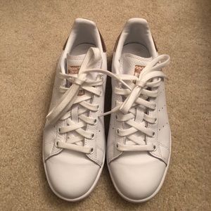 Adidas Stan Smith White Sneakers Size 6. Runs big!