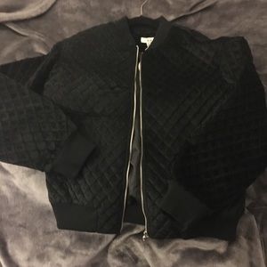 Black bomber jacket