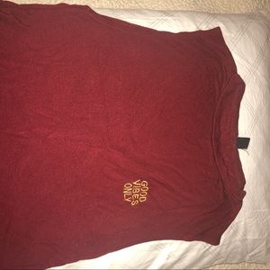 Burgundy muscle tank