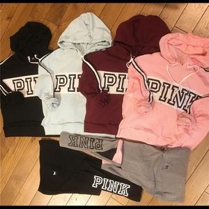 Vs PINK crop hoodie & leggings