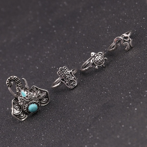 14pc bohemian ring set - Picture 5 of 7