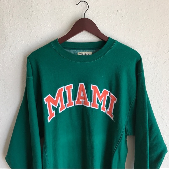 miami hurricanes crewneck