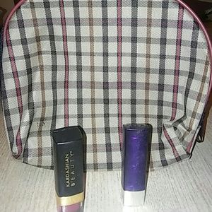 Makeup Bag and Lipsticks
