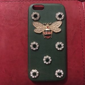 Forest Green Bling Bee IPhone 6/6s case