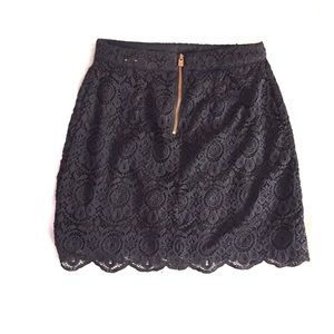 NWOT Hollister NAVY Lace miniskirt